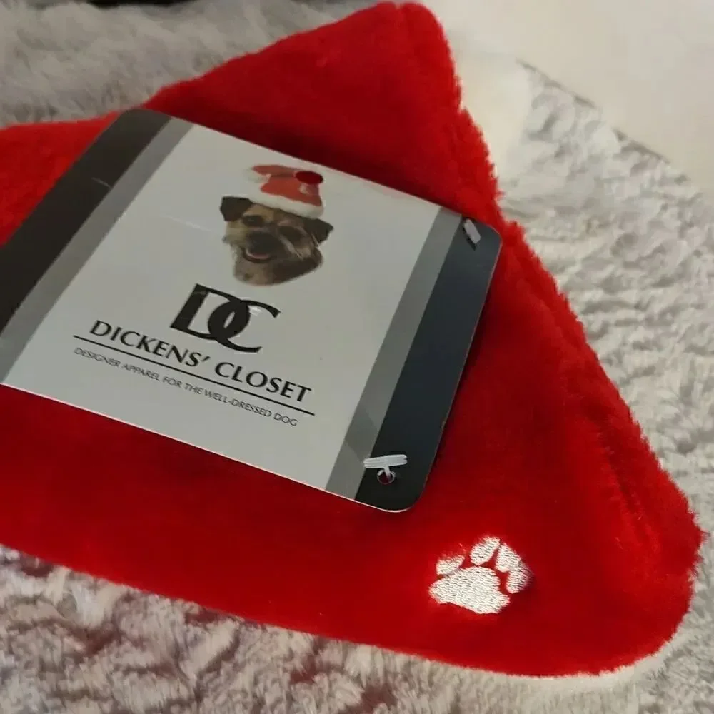 Plush Puppies Dickens Closet Dog Santa Hat